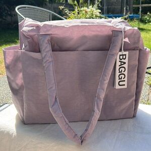 NWT Baggu Small Cloud Carry-on Dusty Pink